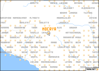 map of Mocaya