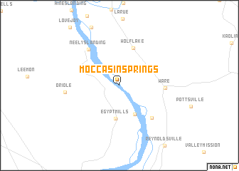 map of Moccasin Springs