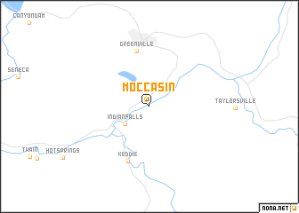 map of Moccasin