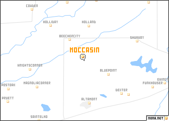 map of Moccasin