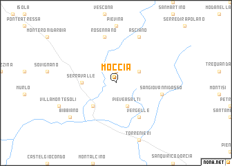 map of Moccia