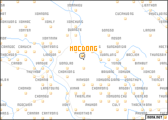 map of Mộc Ðông