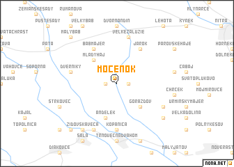 map of Močenok