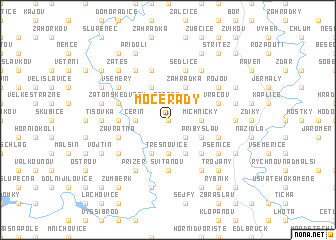 map of Močerady