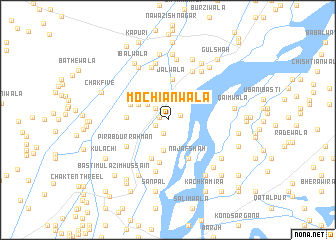 map of Mochiānwāla