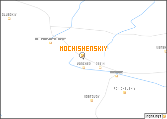 map of Mochishenskiy