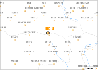 map of Mociu