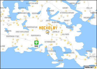 map of Möckelby