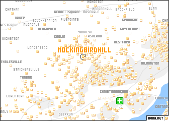 map of Mockingbird Hill