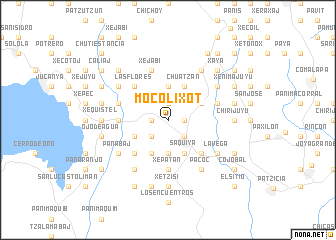 map of Mocolixot