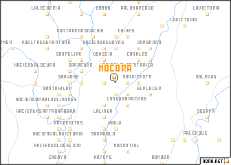 map of Mocora