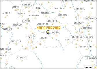 map of Mocoy Arriba