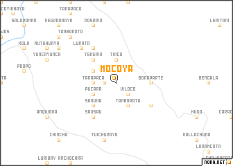 map of Mocoya