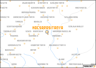 map of Mocsárositanya