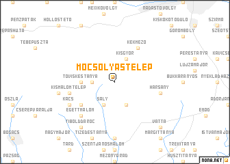 map of Mocsolyástelep