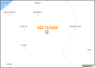 map of Moctezuma