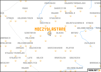 map of Moczydła Stare