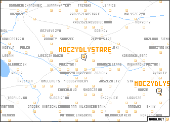 map of Moczydły Stare