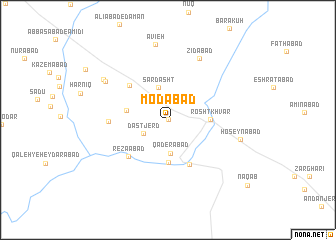 map of Mo‘dābād