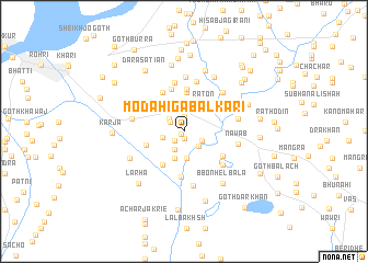 map of Modahi Gabal Kāri