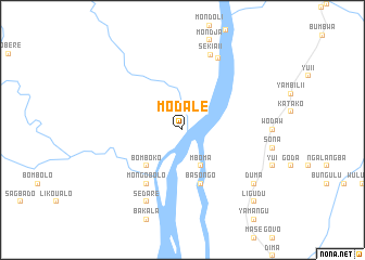 map of Modalé