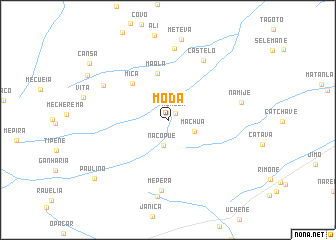 map of Moda