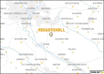 map of Moddershall