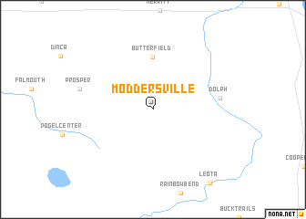 map of Moddersville