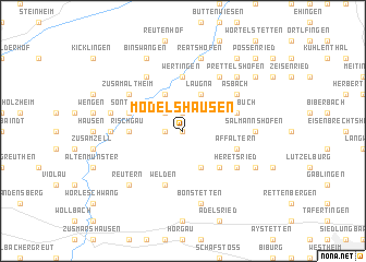 map of Modelshausen