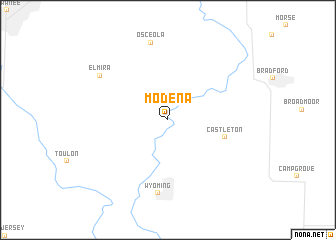 map of Modena