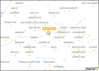 map of Modène