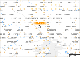 map of Möderau