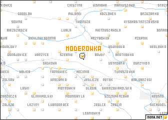 map of Moderówka