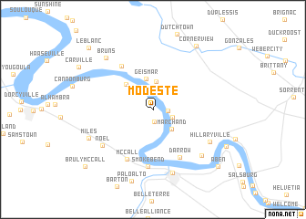 map of Modeste