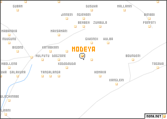 map of Modeya