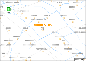 map of Módhestos