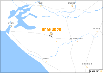 map of Modhwāra