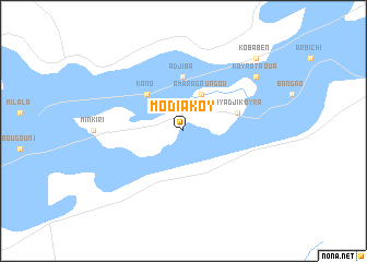 map of Modiakoy