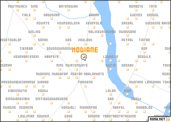 map of Modiane