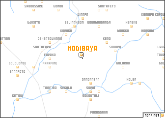 map of Modibaya