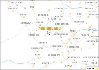 map of Modibougou