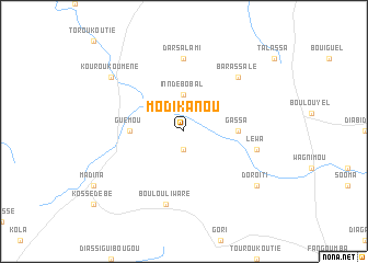 map of Modikanou