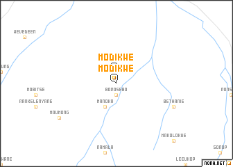 map of Modikwe