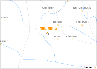 map of Modimong