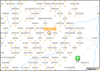 map of Modina