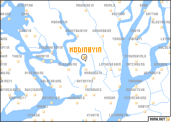 map of Modinbyin