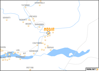 map of Modīr