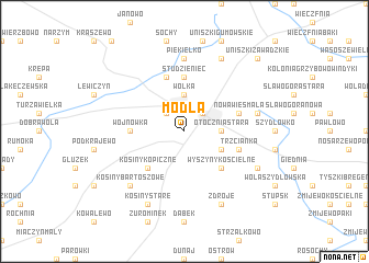 map of Modła