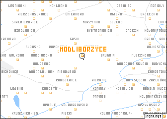 map of Modliborzyce