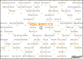 map of Modliborzyce